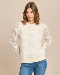 Sweatshirt aus Spitze