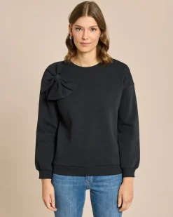 Sweatshirt mit großer Schleife