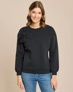 Sweatshirt mit großer Schleife