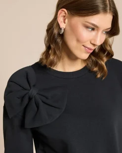 Sweatshirt mit großer Schleife