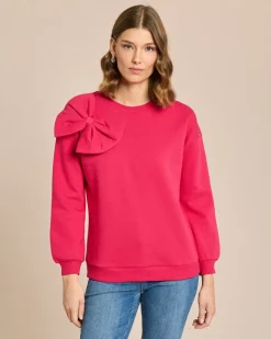 Sweatshirt mit großer Schleife