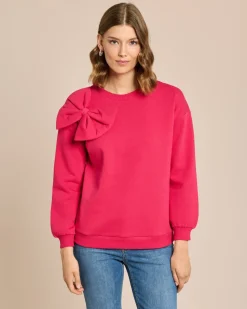Sweatshirt mit großer Schleife