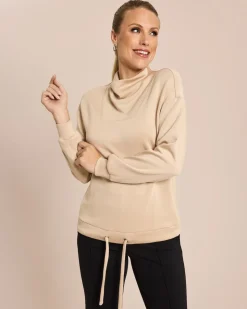 Sweatshirt mit lockerem Kragen