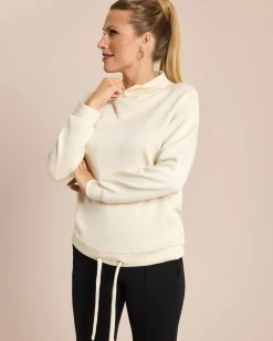 Sweatshirt mit lockerem Kragen