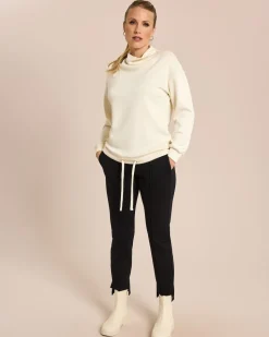 Sweatshirt mit lockerem Kragen