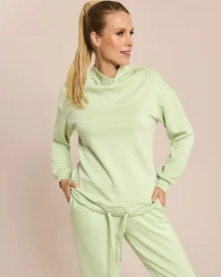Sweatshirt mit lockerem Kragen