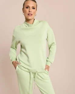 Sweatshirt mit lockerem Kragen