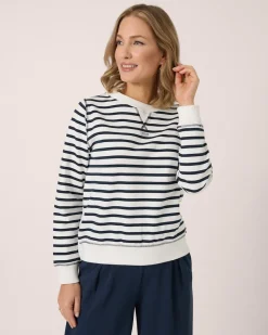 Sweatshirt mit Streifen