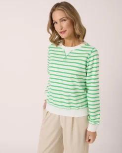 Sweatshirt mit Streifen