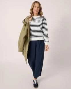 Sweatshirt mit Streifen