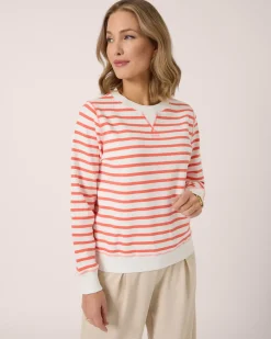 Sweatshirt mit Streifen