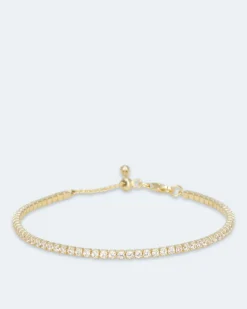 Tennis-Armband mit Zirkonia