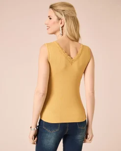 Top mit Spitze