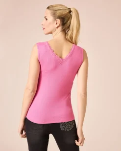 Top mit Spitze