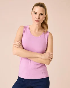 Top mit Strass-Logo