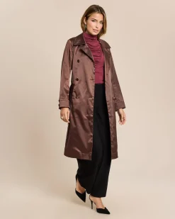 Trenchcoat aus Satin