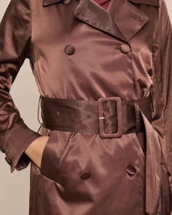 Trenchcoat aus Satin