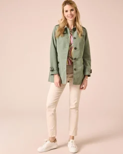 Trenchcoat mit Dekoknöpfen