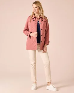 Trenchcoat mit Dekoknöpfen