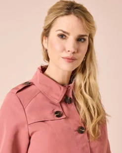 Trenchcoat mit Dekoknöpfen