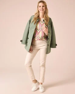 Trenchcoat mit Dekoknöpfen