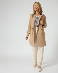 Trenchcoat mit Farbkontrast