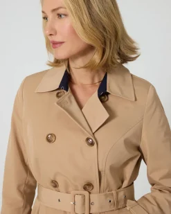 Trenchcoat mit Farbkontrast