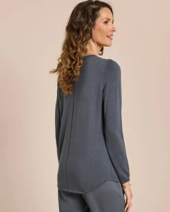 TR Pullover mit Seidenanteil
