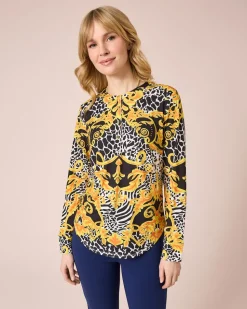 Tunika mit Animal/ Ornamentmix