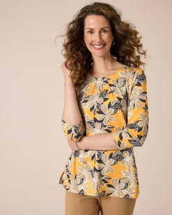 Tunikashirt mit Blumendruck