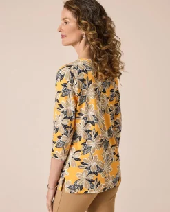 Tunikashirt mit Blumendruck