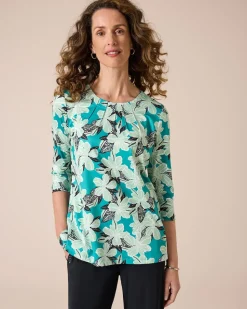 Tunikashirt mit Blumendruck