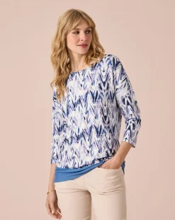 Tunika-Shirt mit Print