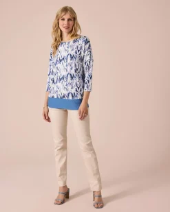Tunika-Shirt mit Print