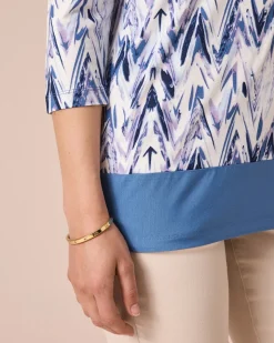 Tunika-Shirt mit Print