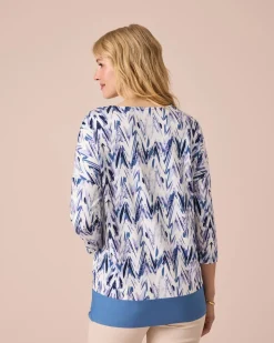 Tunika-Shirt mit Print
