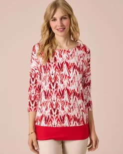 Tunika-Shirt mit Print