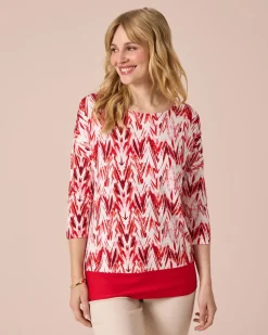 Tunika-Shirt mit Print