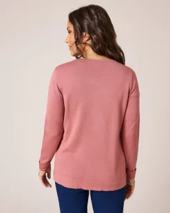 Twinset mit Knöpfen