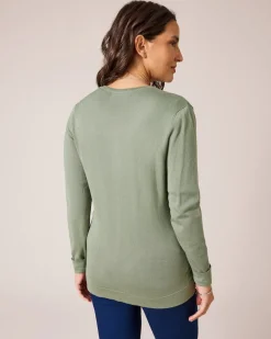 Twinset mit Knöpfen