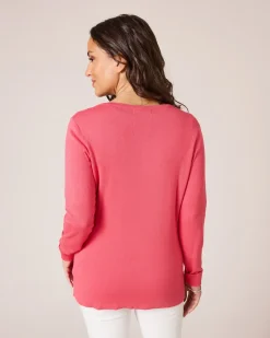 Twinset mit Knöpfen