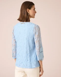 Twinset mit Verzierung