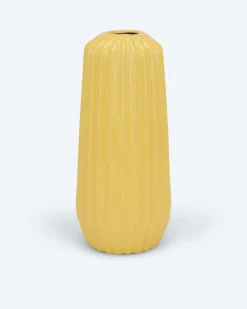 Vase im Streifendesign