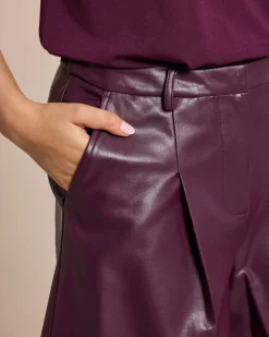 Vegane Leder Bermuda