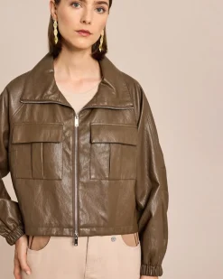 Vegane Lederjacke