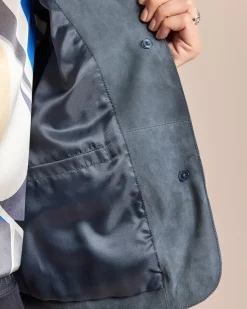 Velour-Lederjacke