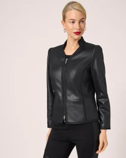 Velourslederimitat-Jacke