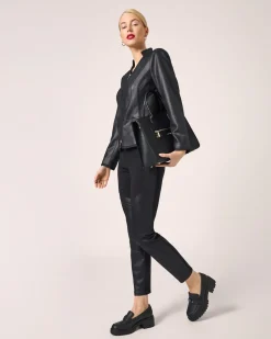 Velourslederimitat-Jacke