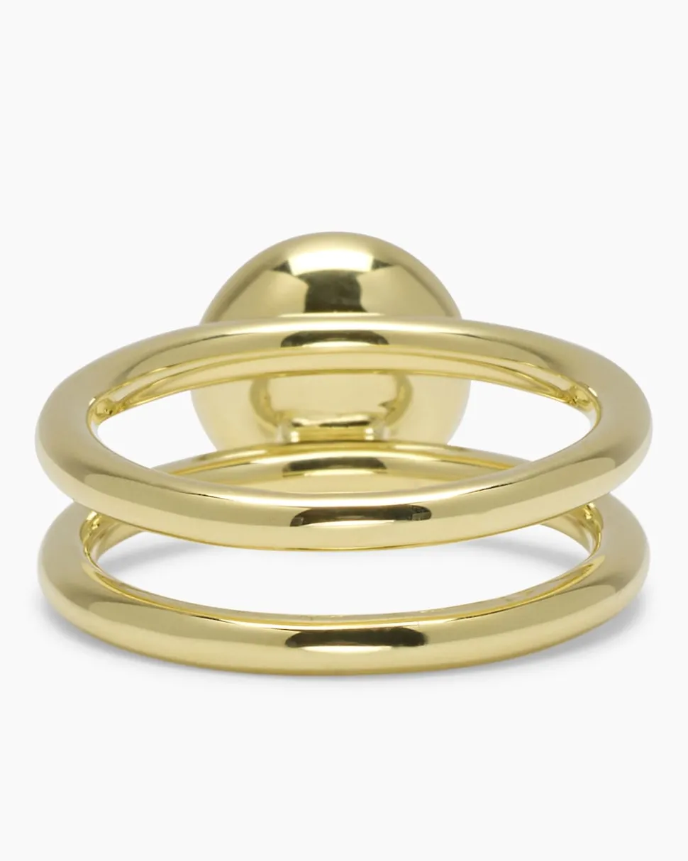 Verwandlungsring 3er Set mit MK-Perle 8 mm und Zirkonia