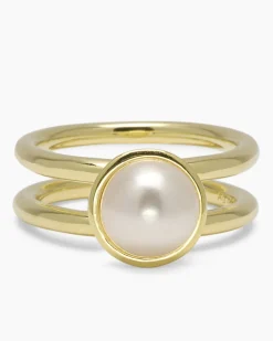 Verwandlungsring 3er Set mit MK-Perle 8 mm und Zirkonia